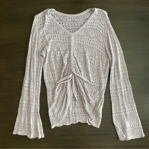 Lavender Crochet Adjustable Front Top